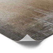 Beige-roze bloemen 30 Poster (Hoek)