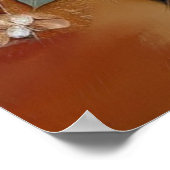 Beige-roze bloemen 38 Poster (Hoek)