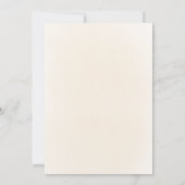 beige roze bloemen | Eerste Heilige Communie Kaart (Achterkant)