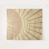 Beige Roze Elegante Eenvoudige Boho Zonsondergang Wandkleed (Voorkant (horizontaal))