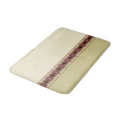 Beige Roze en Bourgogne Badmat (Gekanteld)