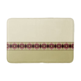 Beige Roze en Bourgogne Badmat