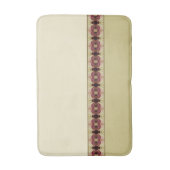 Beige Roze en Bourgogne Badmat (Voorkant Verticaal)
