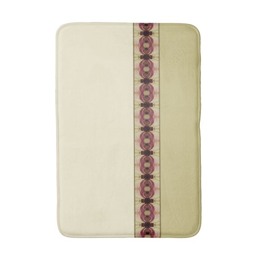 Beige Roze en Bourgogne Badmat (Voorkant Verticaal)
