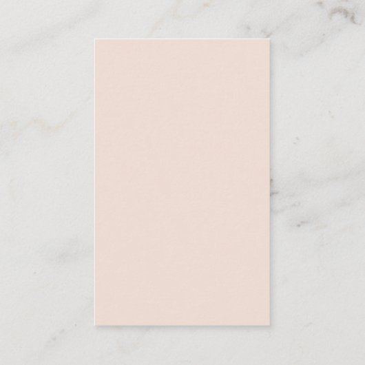 Beige roze Kaarten voor het oormerken van Beige ro Visitekaartje (Achterkant)
