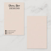 Beige roze Kaarten voor het oormerken van Beige ro Visitekaartje (Voorkant / Achterkant)