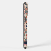  Beige Roze Licht Rood Geruit Aztec iPhone Hoesje (Rechterkant)