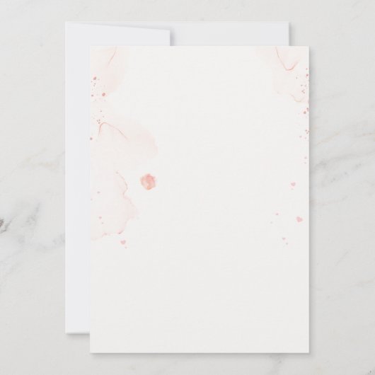 Beige Roze Moederdag Brunch Uitnodigen Kaart (Achterkant)