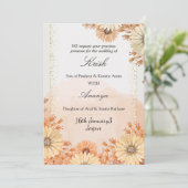 Beige & Roze Ontwerp met Botanische Ac Feestdagenkaart (Staand voorkant)