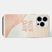 Beige Roze Pastel iPhone Hoesje (Achterkant horizontaal)