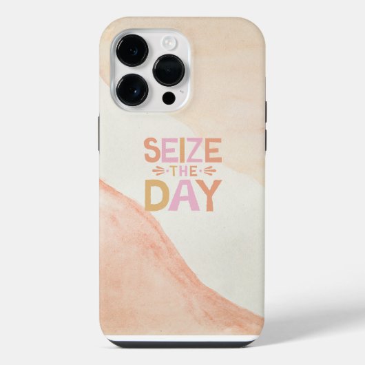 Beige Roze Pastel iPhone Hoesje (Achterkant)