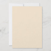 Beige roze rose gouden bloemen kant premium bruilo kaart (Achterkant)