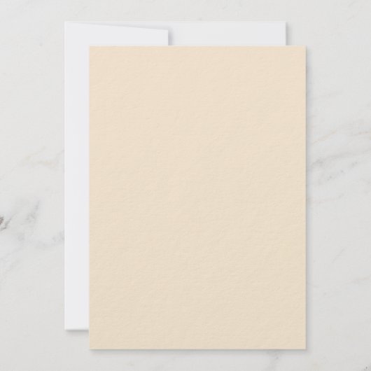 Beige roze rose gouden bloemen kant premium bruilo kaart (Achterkant)