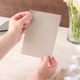 Beige Roze Taupe Effen Kleur Minimalistisch Vellum Uitnodigingen