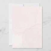 Beige & roze Waterverf Bloem 1e Verjaardag Foto Kaart (Achterkant)