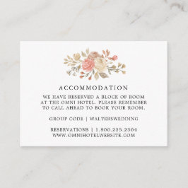  Beige Rozen Bruiloft Accommodatie Kaarten