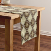Beige & Rozen diamanten Korte Tafelloper (Voorbeeld)