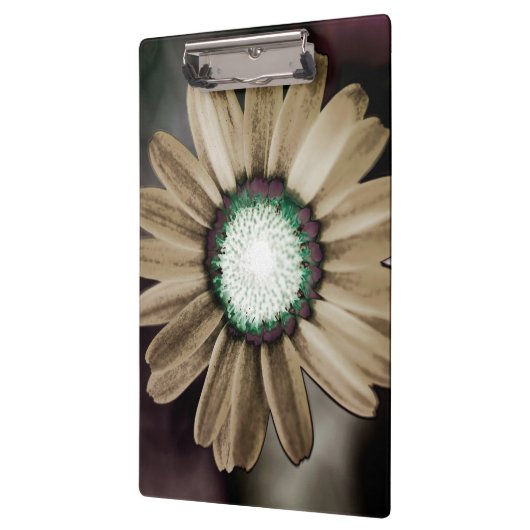 Beige Rustic Daisy Clipboard Klembord (Links)