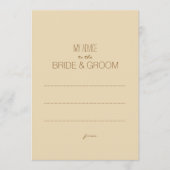 Beige Rustic Mijn advies aan het Label van de paar (Voorkant)