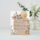 Beige Safari Thema Oerwoud Dieren Kinder Party Men (Staand voorkant)