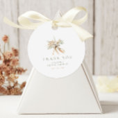 Beige & Sage Bloemen & Boog Bruidsdouche Dank Je Bedankjes Labels