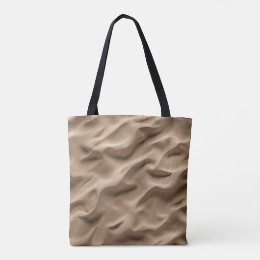 beige saharazand tote bag (Achterkant)