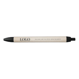 Beige Sand Company Logo Business Custom Minimal Zwarte Inkt Pen