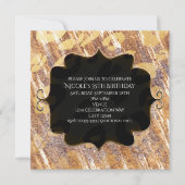 Beige Sandy Shimmer Leopard Glamor Invitations Kaart (Voorkant)
