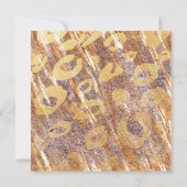 Beige Sandy Shimmer Luipaard Glamour Uitnodigingen (Achterkant)