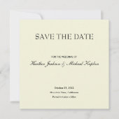 Beige Save Date Wedding Professionele Minimalist Save The Date (Voorkant)