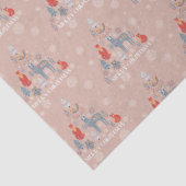 Beige Scandinavische rendierboom Snowflake Tissuepapier (Detail)