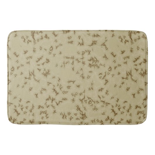 Beige schaafwonden badmat (Voorkant)