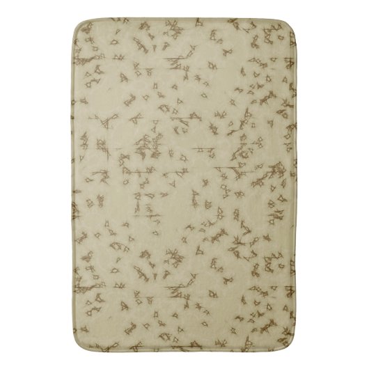 Beige schaafwonden badmat (Voorkant Verticaal)