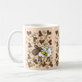 Beige Schapen Bruine Harten Mok (Links)