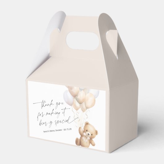 Beige Schattige Barly Wachten Geslacht Neutrale Do Bedankdoosjes (Voorkant Zijde)