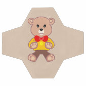 Beige Schattigee Bowtie Teddy Bear Voetbal (Enkel)
