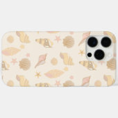 Beige Schelpenpatroon Case-Mate iPhone Case (Achterkant (horizontaal))