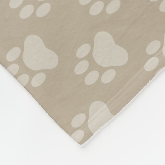 Beige schildert het Patroon van Drukken met douane Fleece Deken (Hoek)