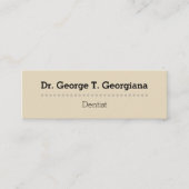 Beige, schone, professionele Visitekaartje (Voorkant)