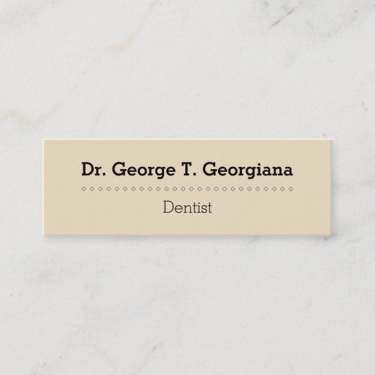 Beige, schone, professionele Visitekaartje (Voorkant)