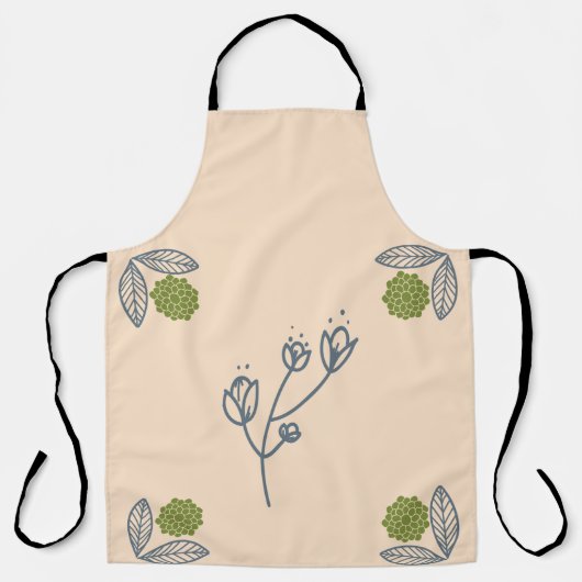 beige schort (Voorkant)