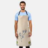 beige schort (Gedragen)