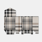 Beige Schotse Tartan Plaid Bedankdoosjes (Uitgevouwen)