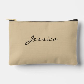 Beige Script Naam Minimalistische Moderne Reis Typ Etui