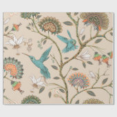 Beige seamless pattern with stylized flowers and b cadeaupapier (Vlak)