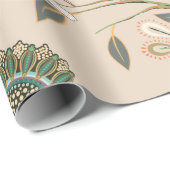 Beige seamless pattern with stylized flowers and b cadeaupapier (Rol Hoek)