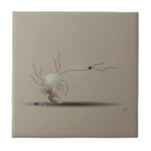 Beige seashell roze tegel als badkamer voor het de tegeltje (Voorkant)