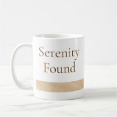 Beige Serenity Band Mug Koffiemok (Links)