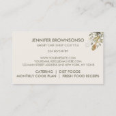 Beige Sheep Chef Bakery Visitekaartje (Achterkant)