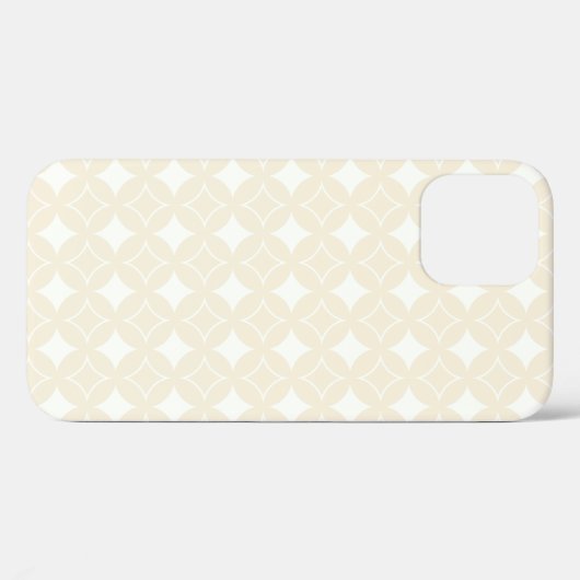 Beige shippo-patroon Case-Mate iPhone case (Achterkant (horizontaal))